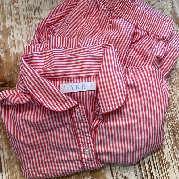 Lake Other - EUC Lake Pajama scarlet poplin set size medium